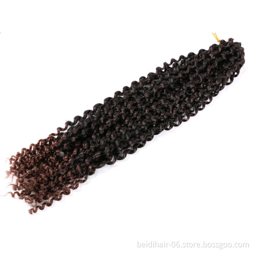 Passion Twist Prelooped Crochet Hair Braid Spring Long Bohemian Curl Braids Water Wave Hook Locs Synthetic Hair